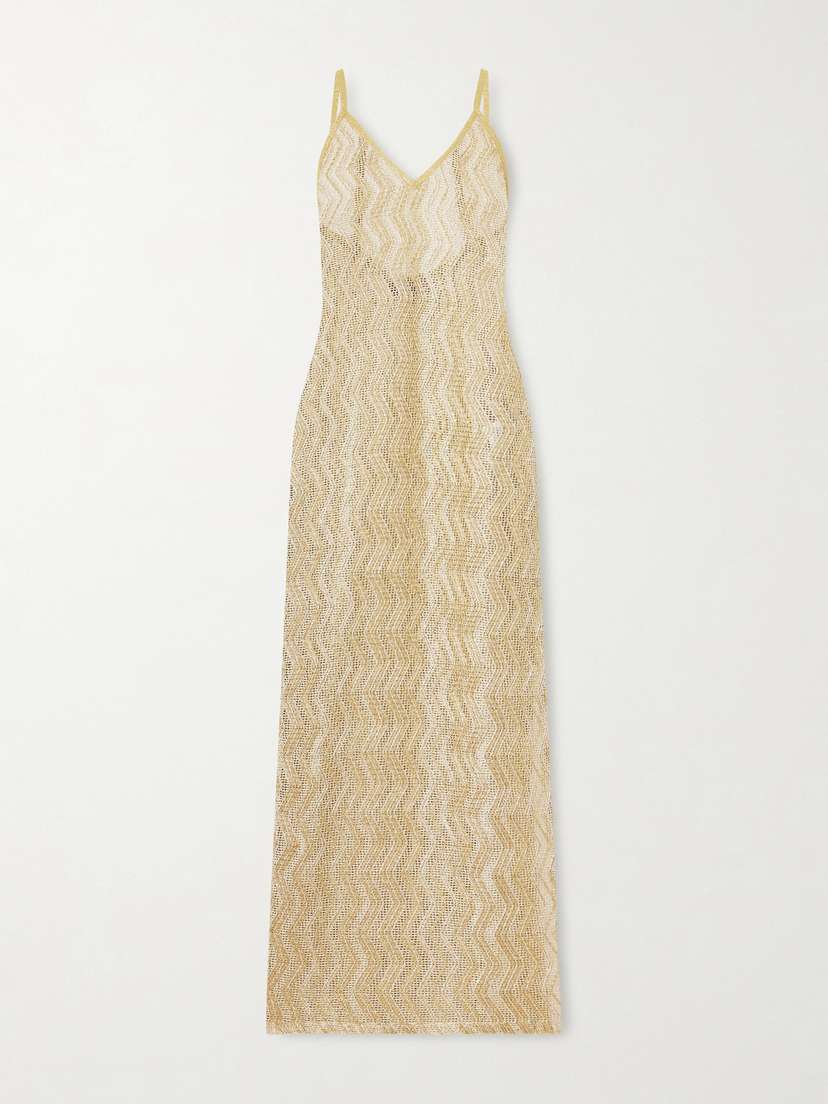 Missoni Mare Metallic Crochet-knit Cover-up