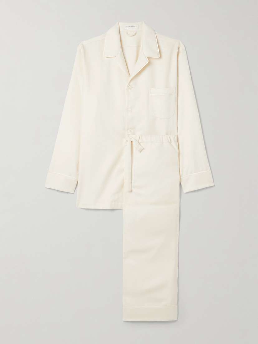 Olivia von Halle Vanderbilt Cashmere Pajama Set