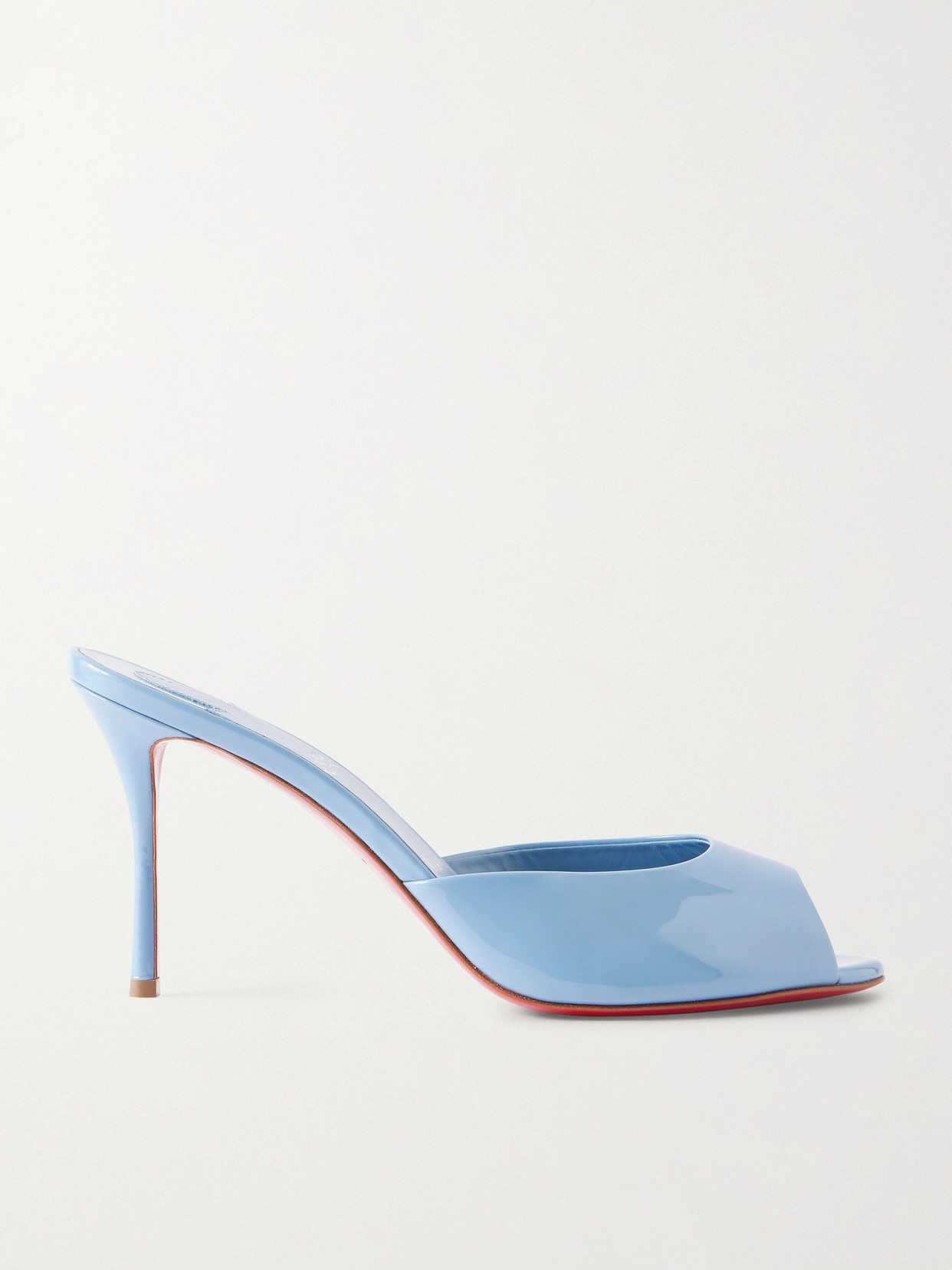 Christian Louboutin - Me Dolly 85 Patent-leather Mules - Blue