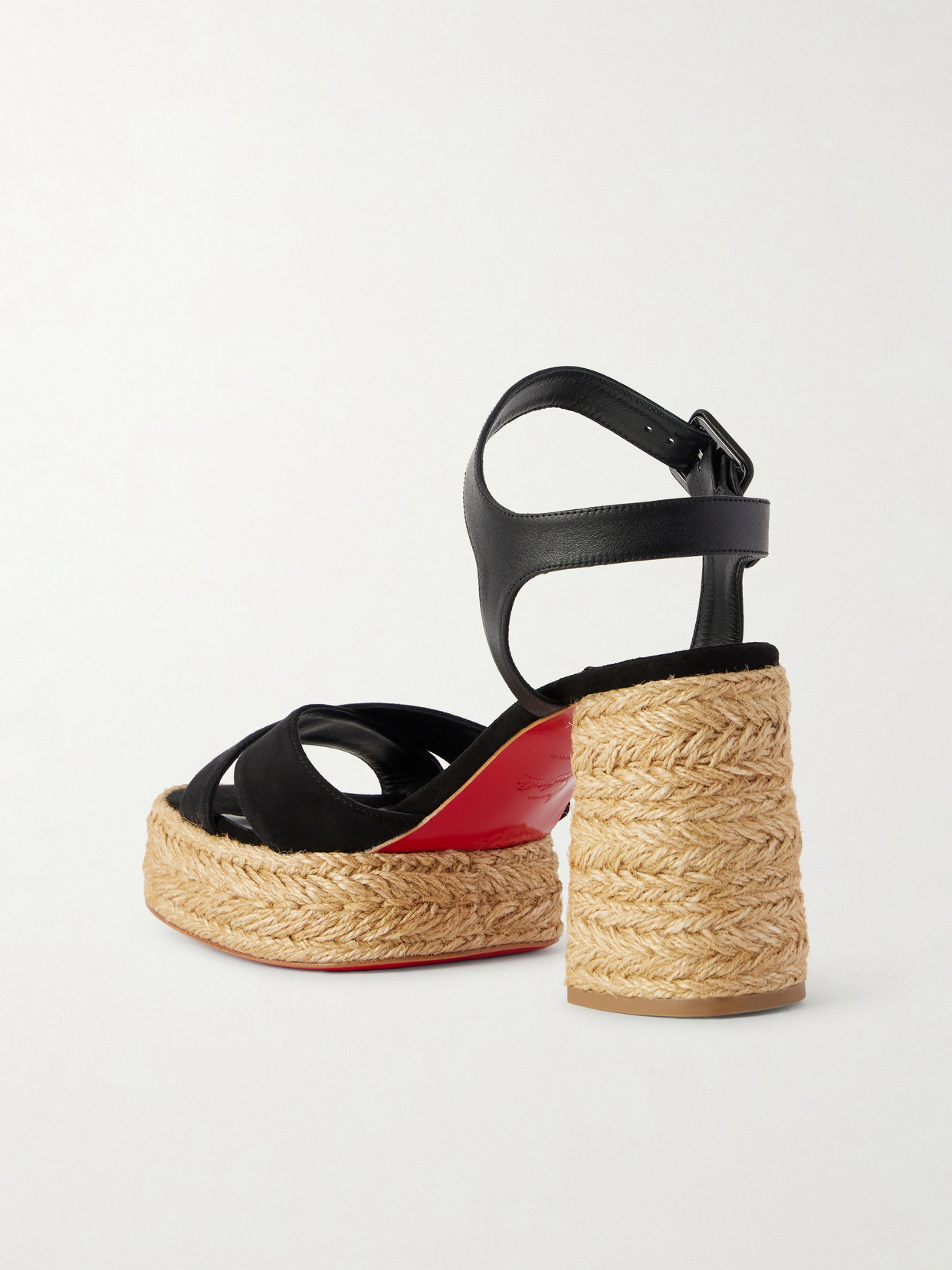 Calakala 85 Leather And Suede Espadrille Platform Sandals