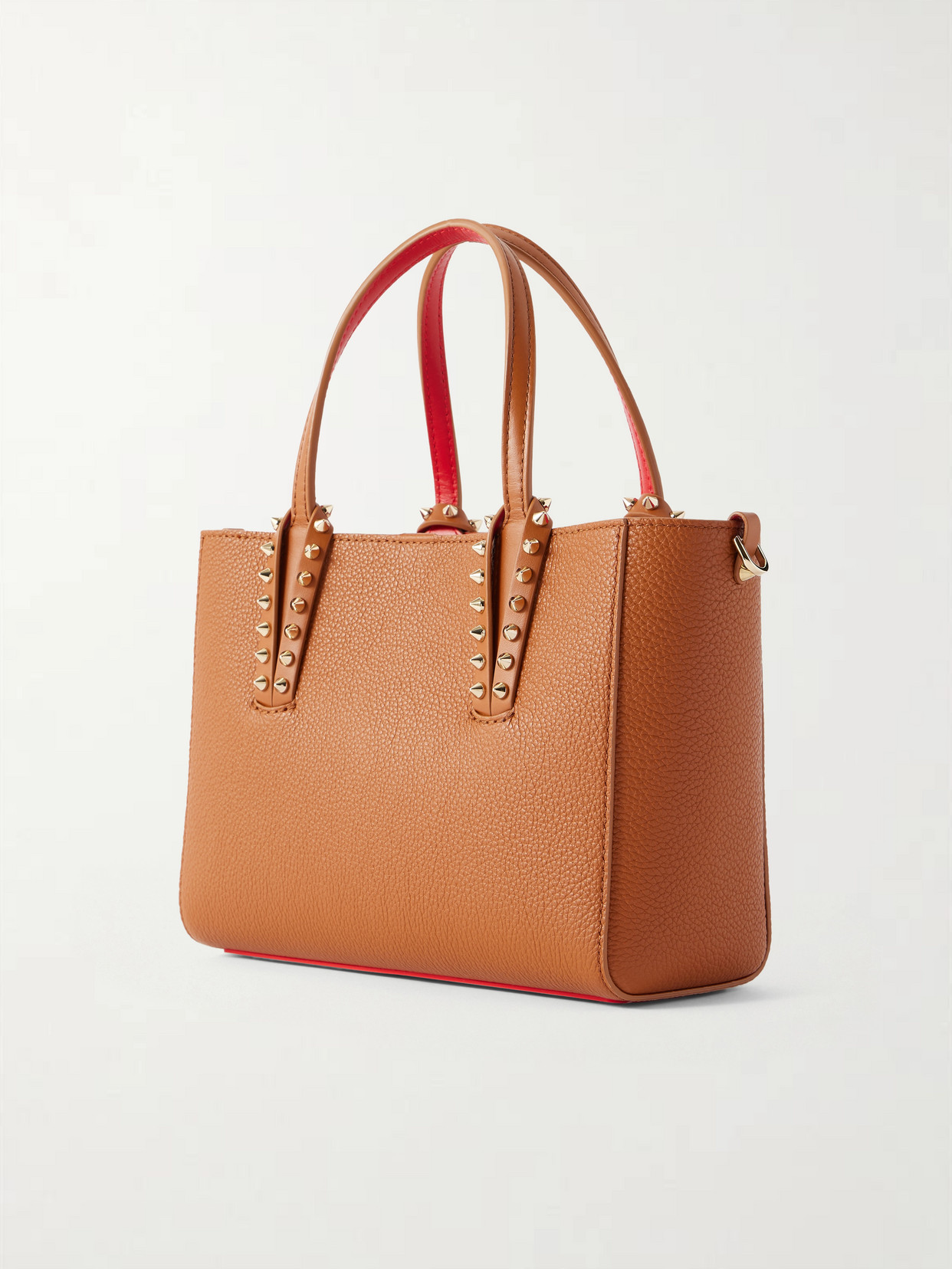 Cabata Mini Spiked Textured-Leather Tote