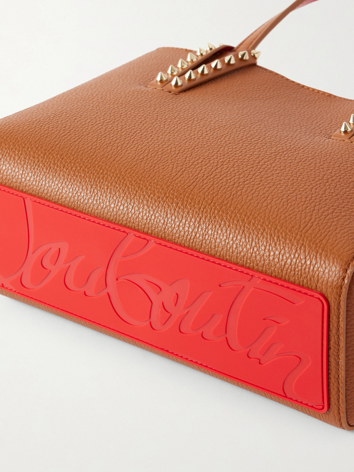 Cabata Mini Spiked Textured-Leather Tote