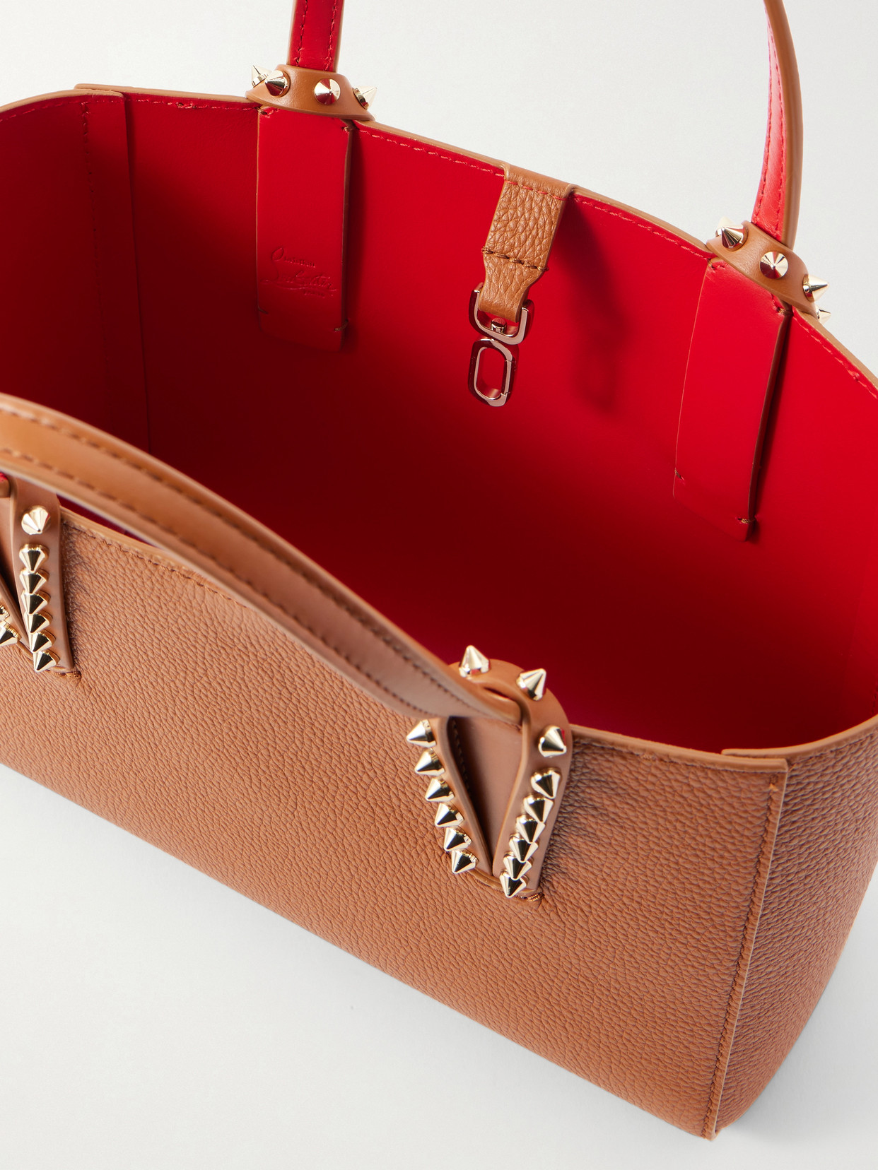 Cabata Mini Spiked Textured-Leather Tote