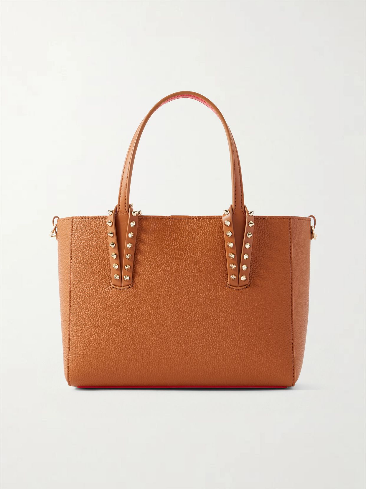 cabata mini spiked textured leather tote
