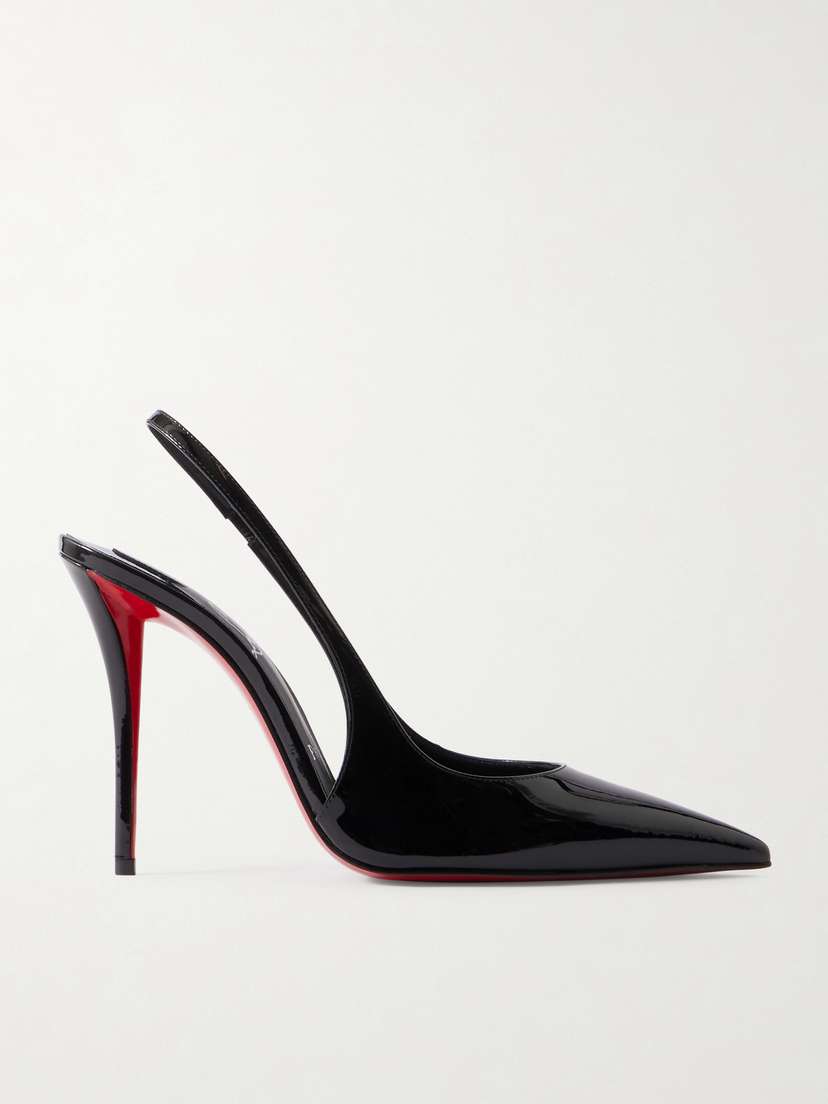 Christian Louboutin Miss Z 100 Patent-leather Slingback Pumps