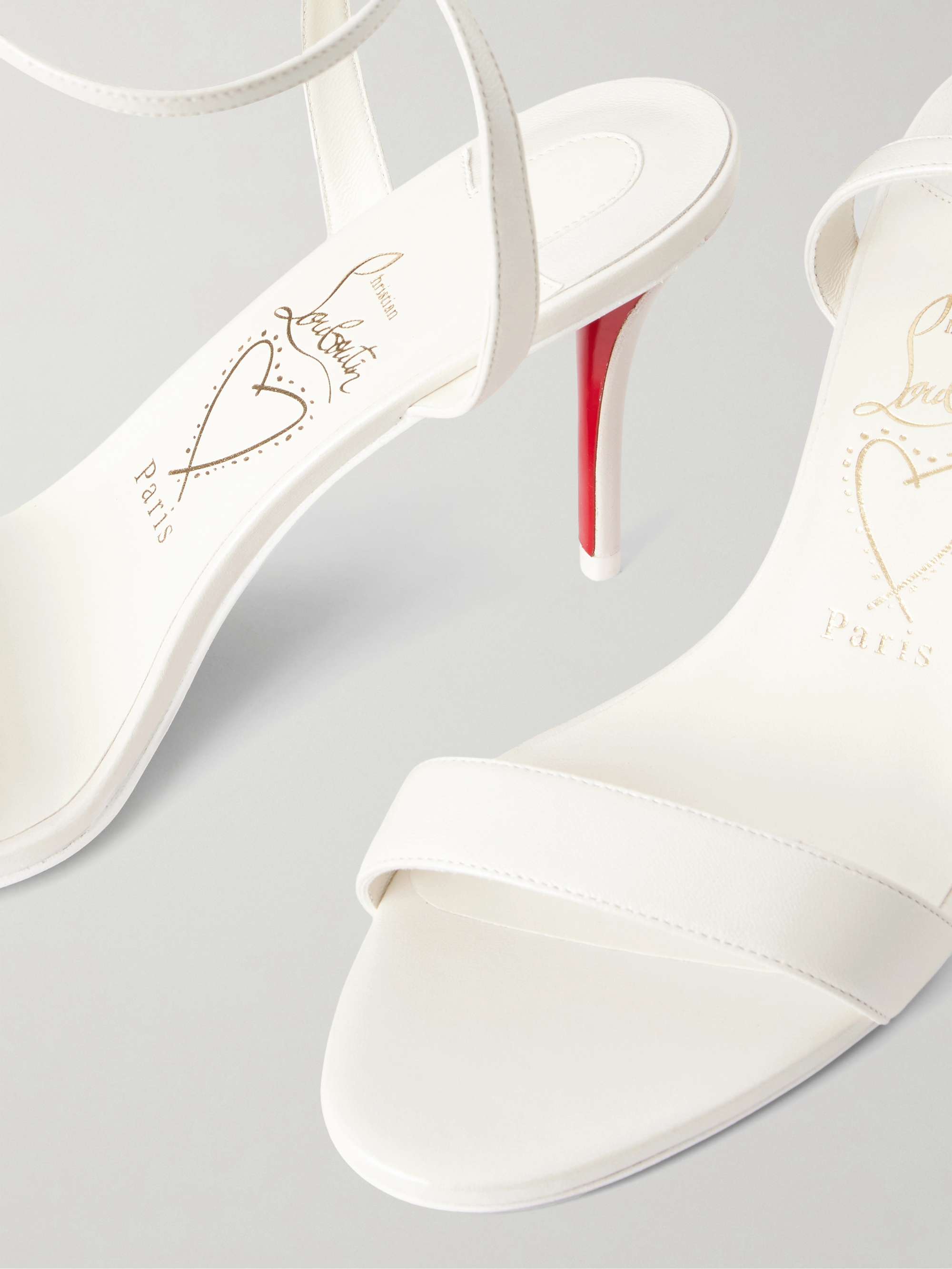 CHRISTIAN LOUBOUTIN Miss Z 80 leather sandals | NET-A-PORTER