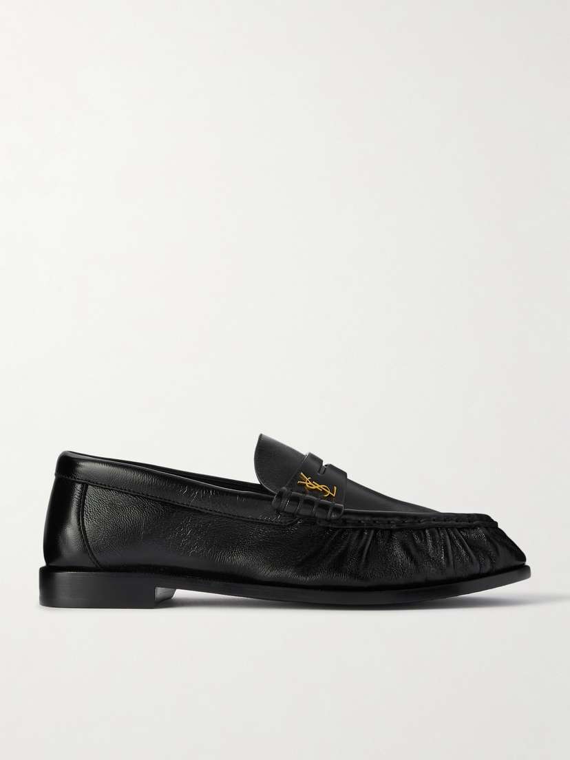 Saint Laurent Le Loafer Logo-embellished Leather Loafers