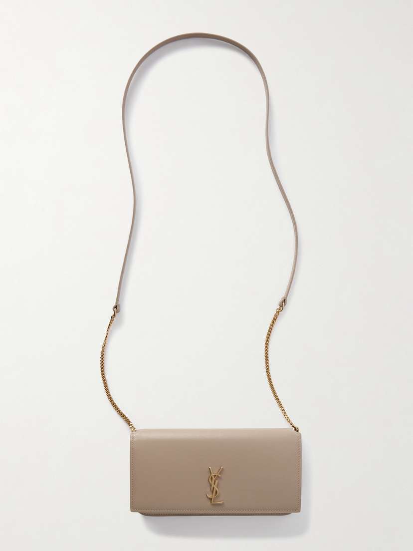 Saint Laurent Cassandre Strap Leather Phone Case