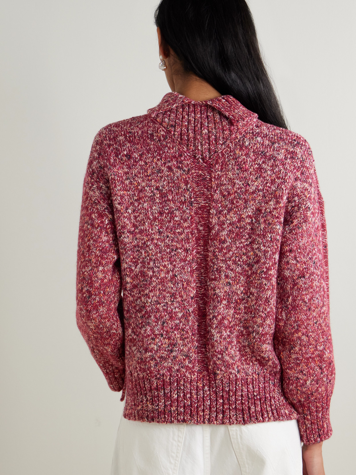 Proenza Schouler White Label Sol Knitted Turtleneck Sweater In Red