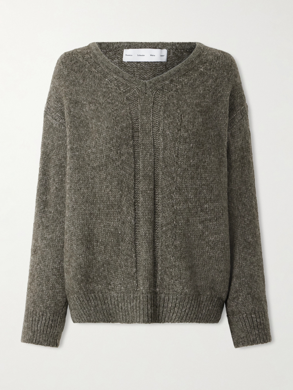 Proenza Schouler White Label Uriel Knitted Sweater In Gray