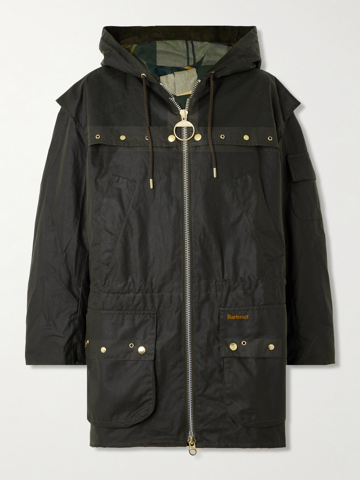 Aberford Hooded Waxed-Cotton Jacket