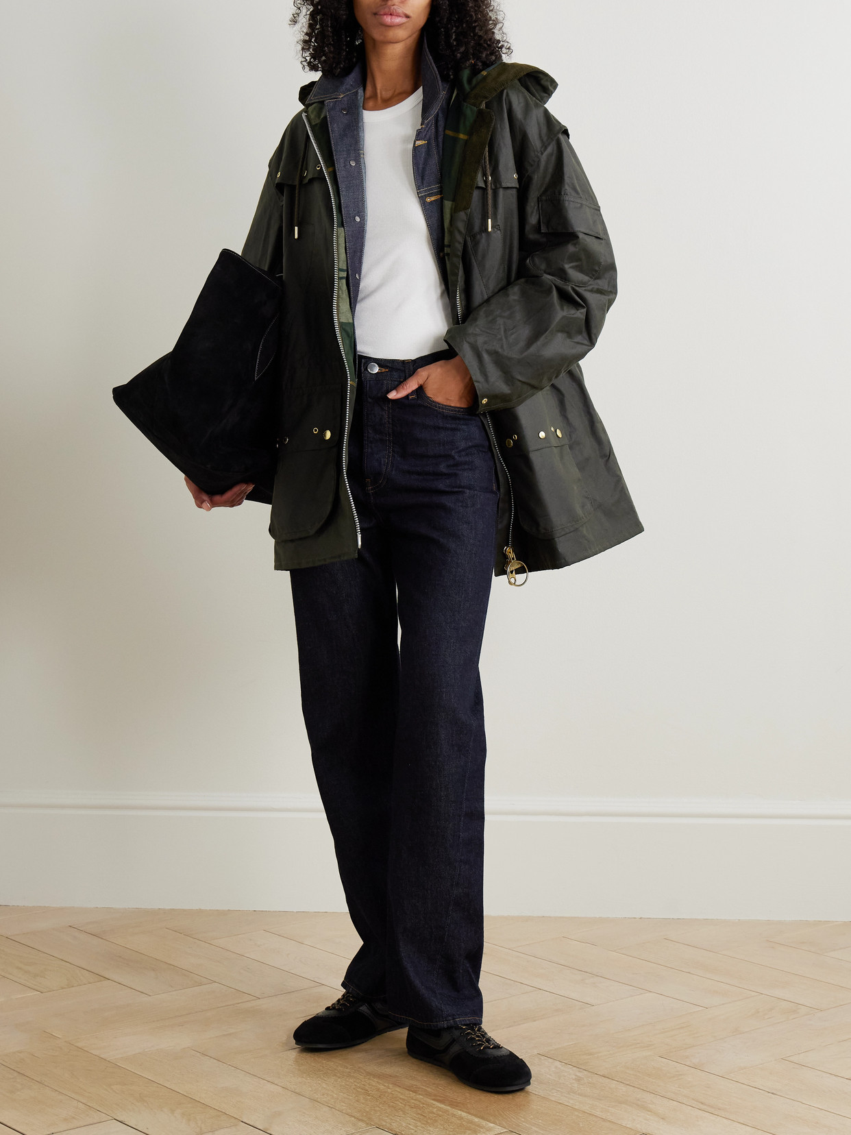 Aberford Hooded Waxed-Cotton Jacket