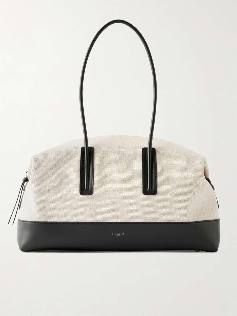 DeMellier The Stockholm Leather-trimmed Canvas Tote Bag