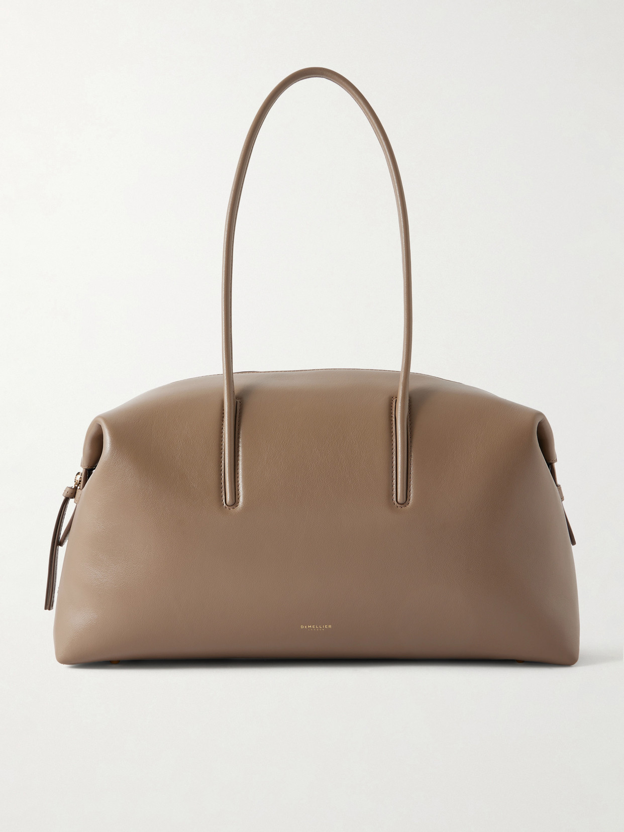 Demellier Stockholm Leather Tote In Neutral