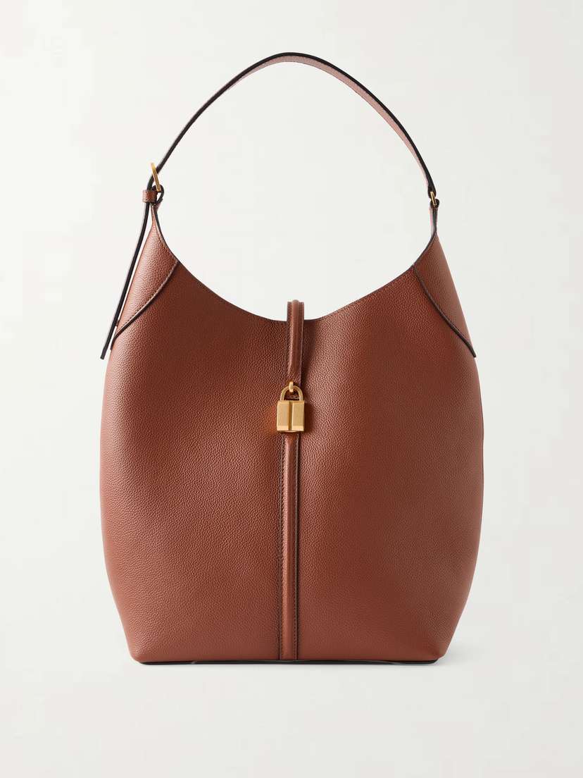 DeMellier The Siena Large Full-grained Leather Shoulder Bag