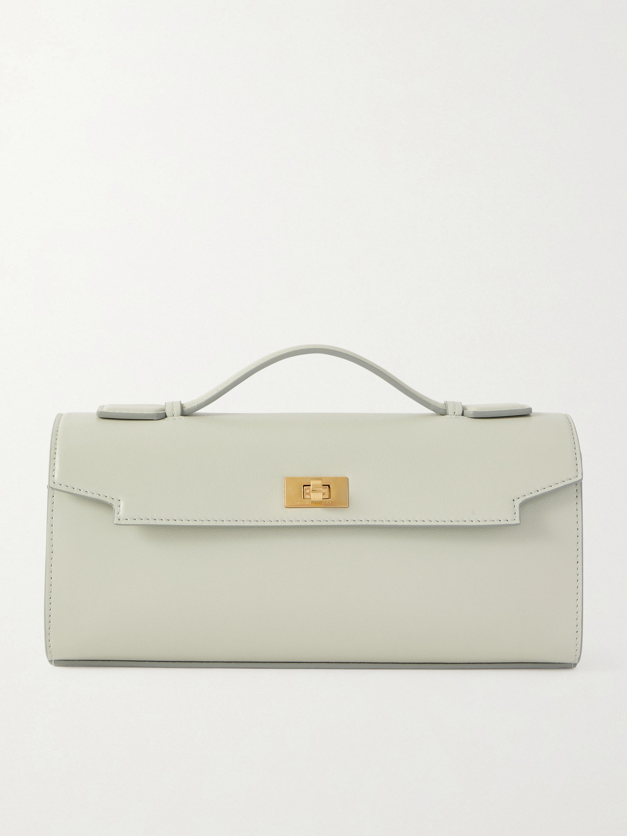 Anya Hindmarch Mortimer Textured-leather Clutch In Green