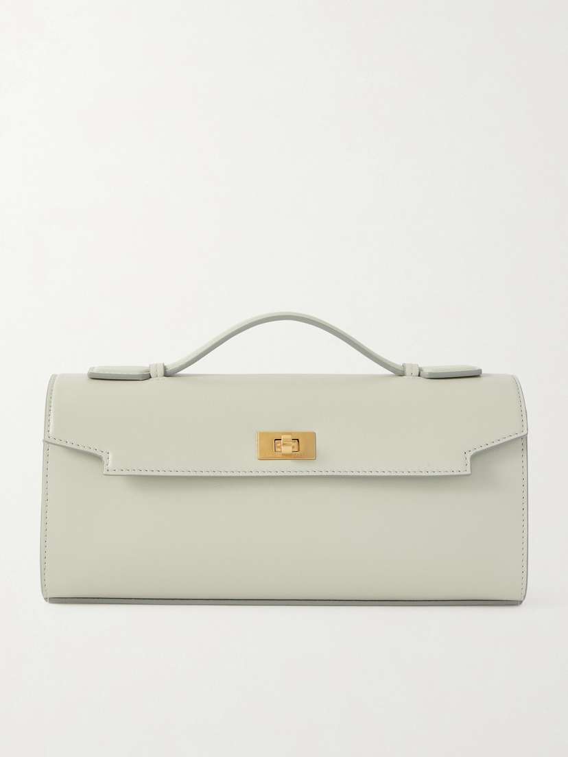 Anya Hindmarch Mortimer Textured-leather Clutch
