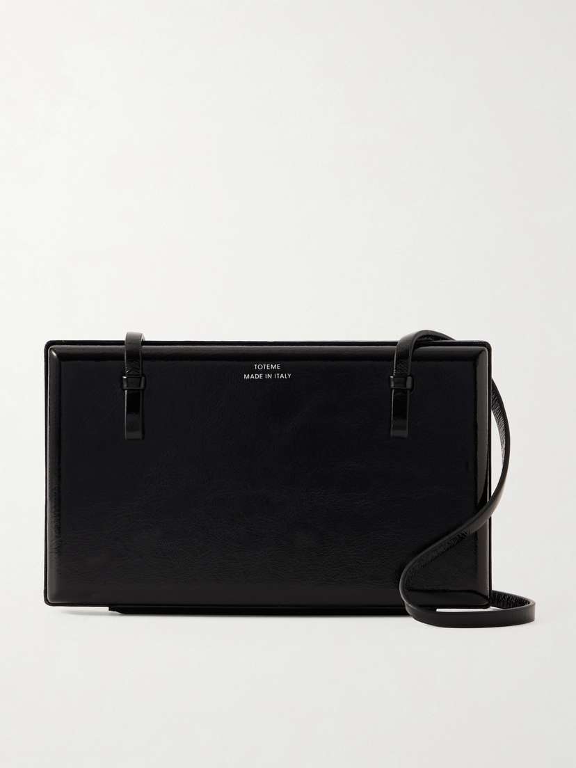 TOTEME Cocktail Patent-leather Shoulder Bag