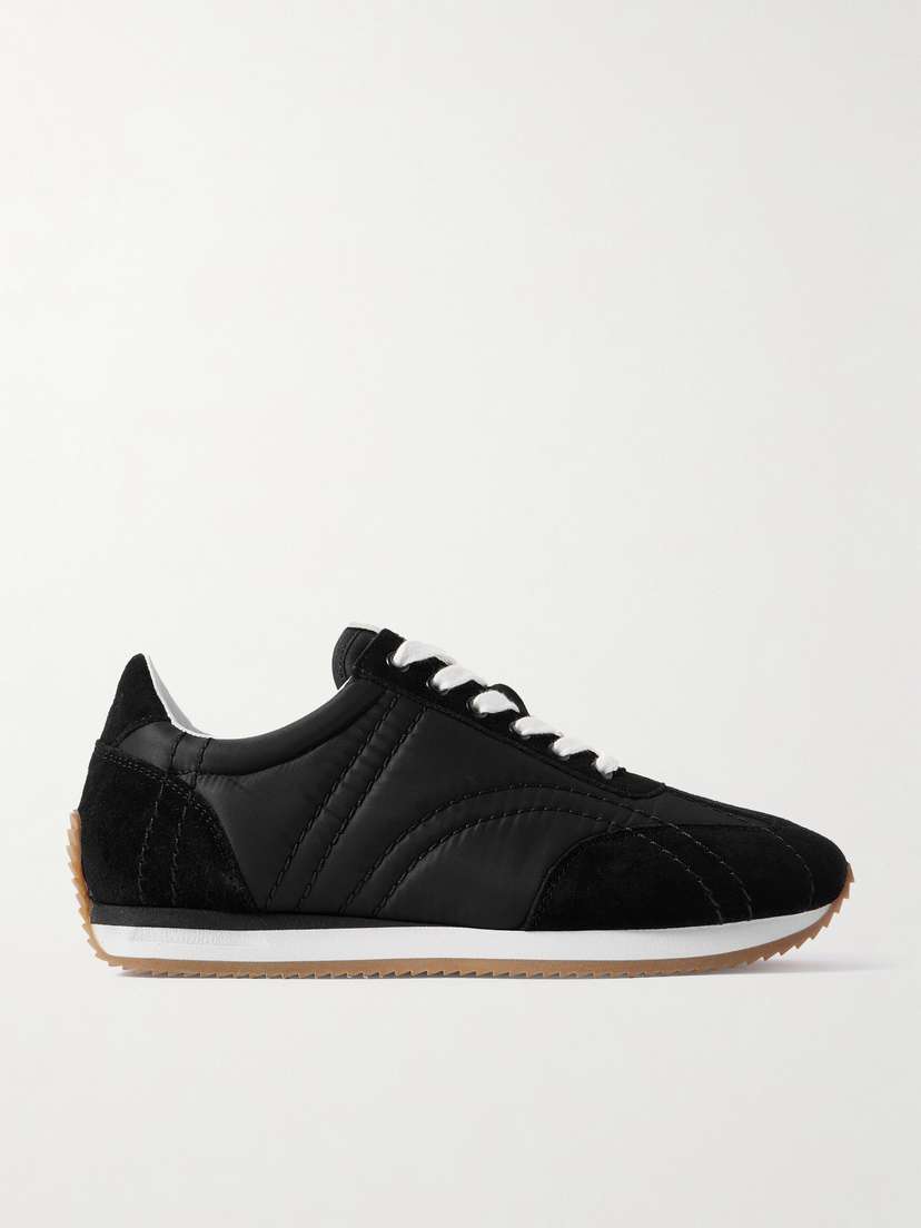 TOTEME Sport Suede-trimmed Shell Sneakers