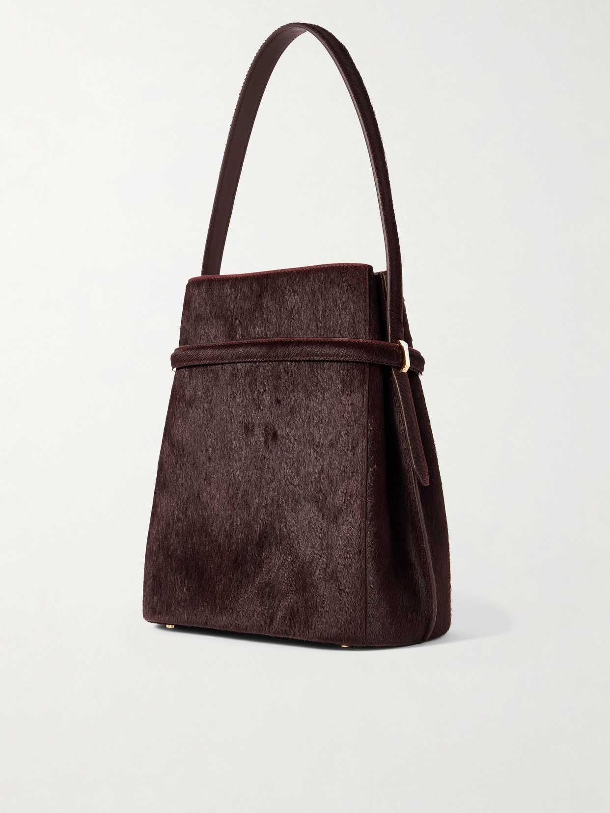 Belted Pony Hair Tote