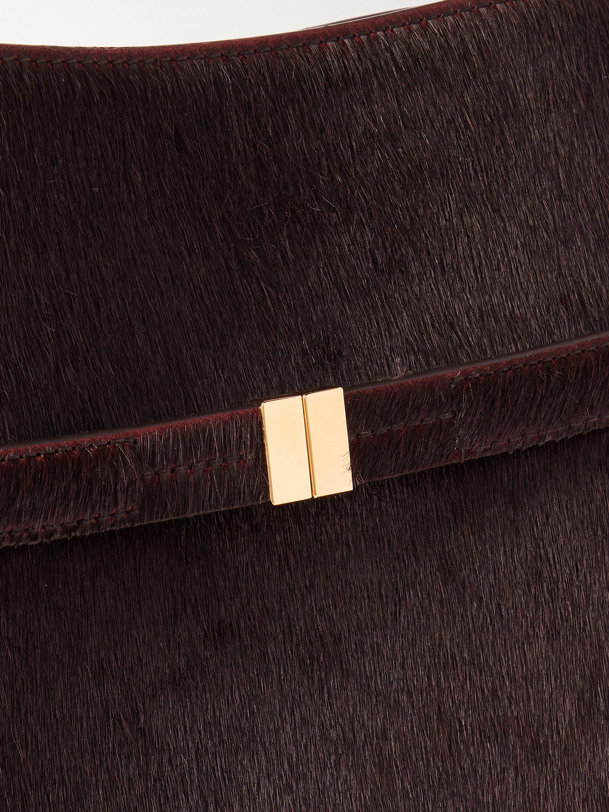 Belted Pony Hair Tote