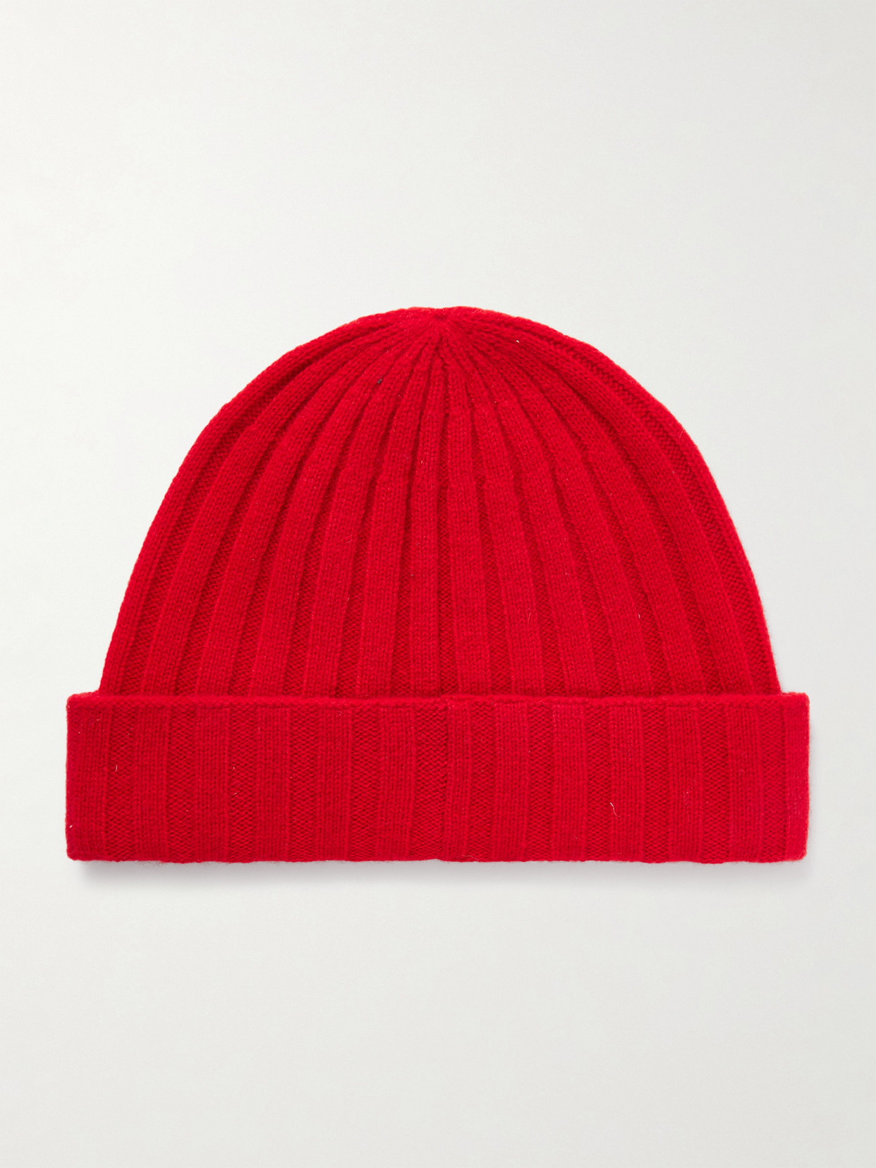 Totême Ribbed Cashmere Beanie In Red