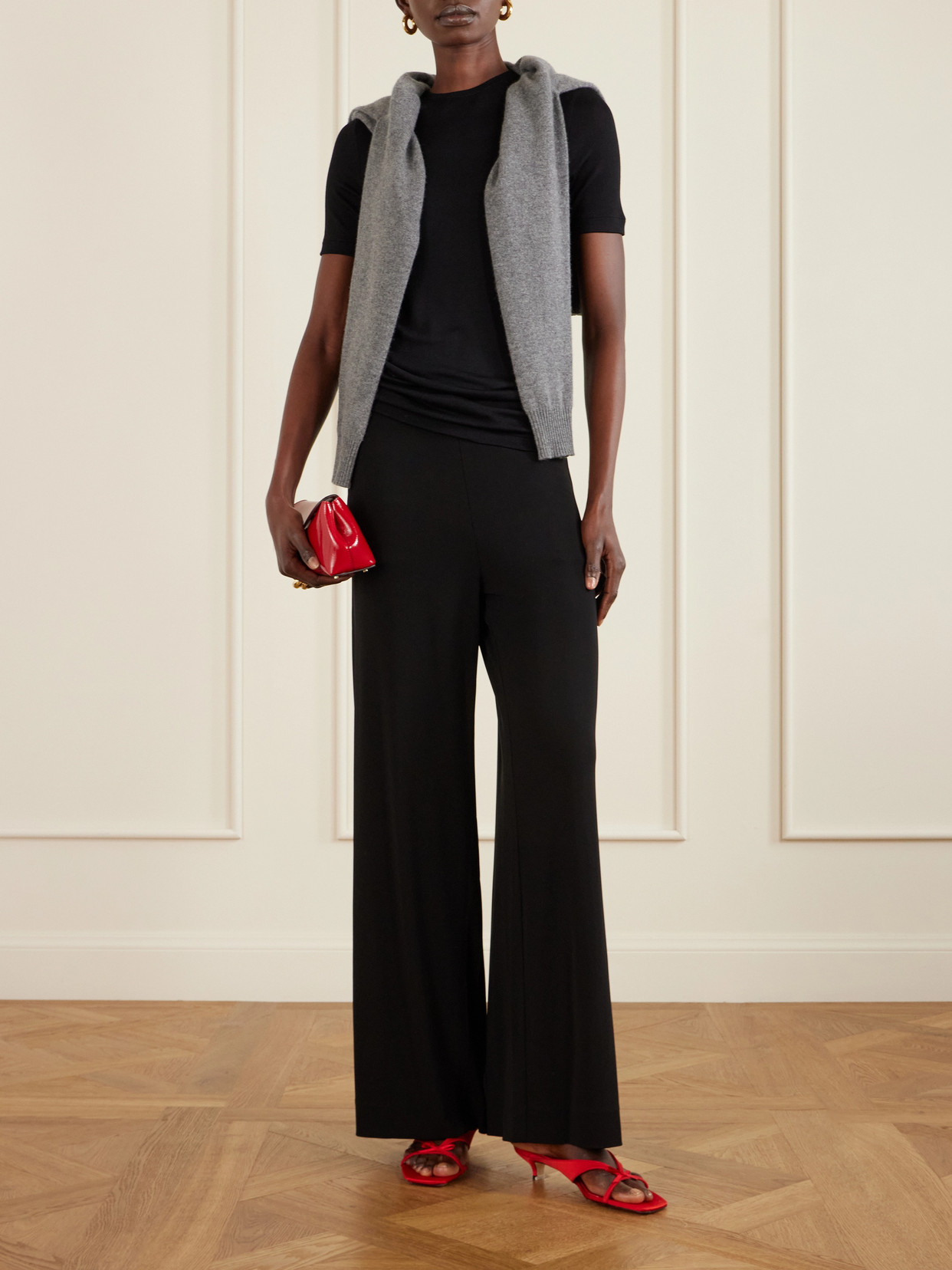 Bow-Embellished Mules