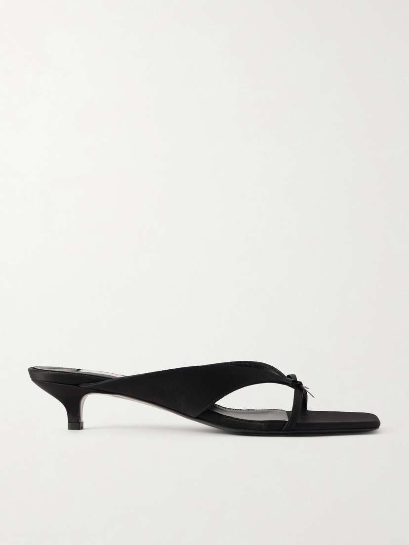 Toteme — Bow-detailed satin sandals