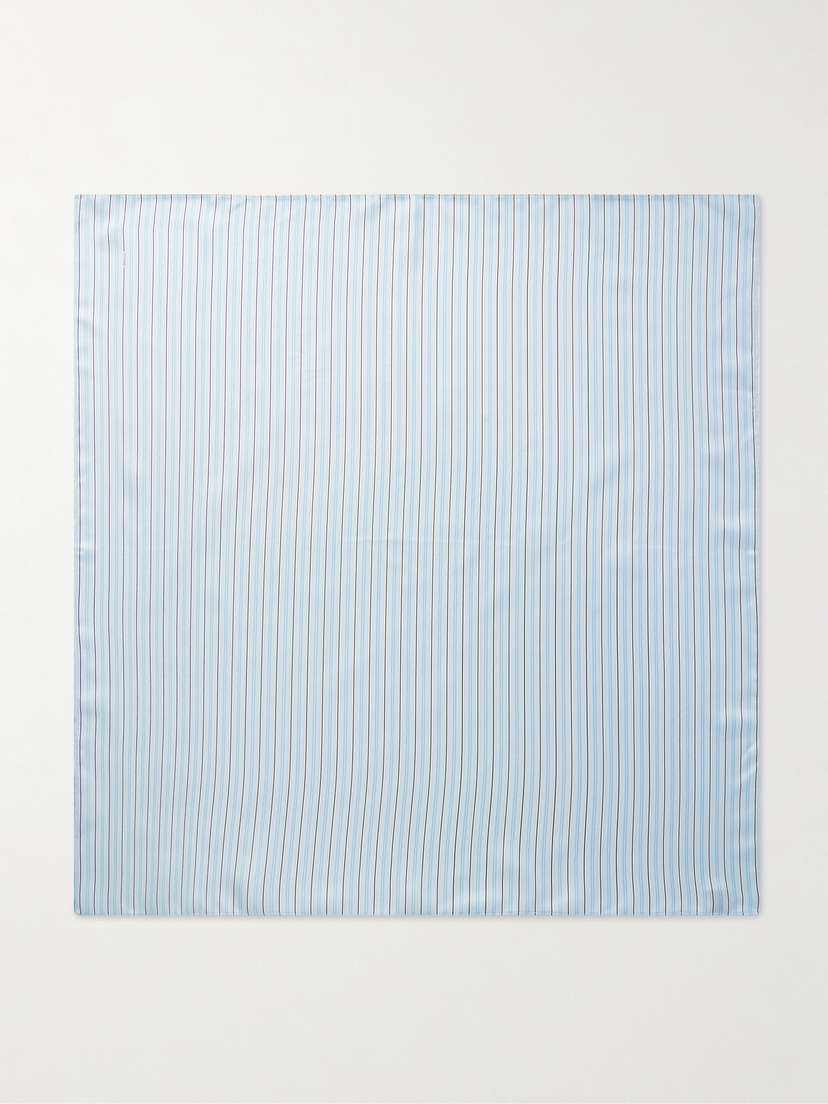 TOTEME Signature Striped Silk-twill Scarf