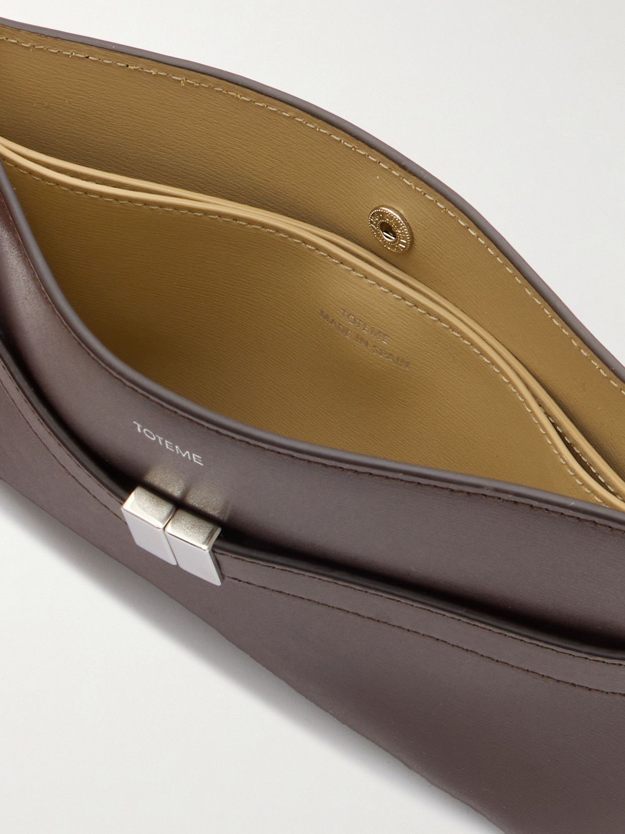 Totême Leather Shoulder Bag In Brown