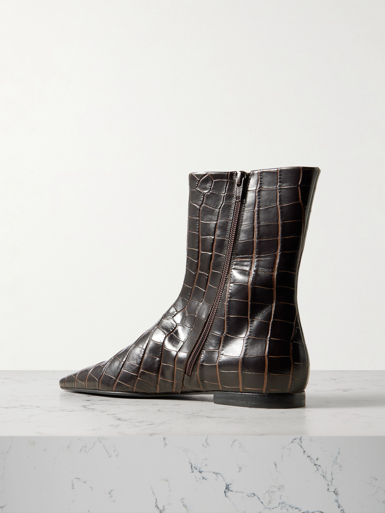 Totême Croc-effect Leather Chelsea Boots In Multi