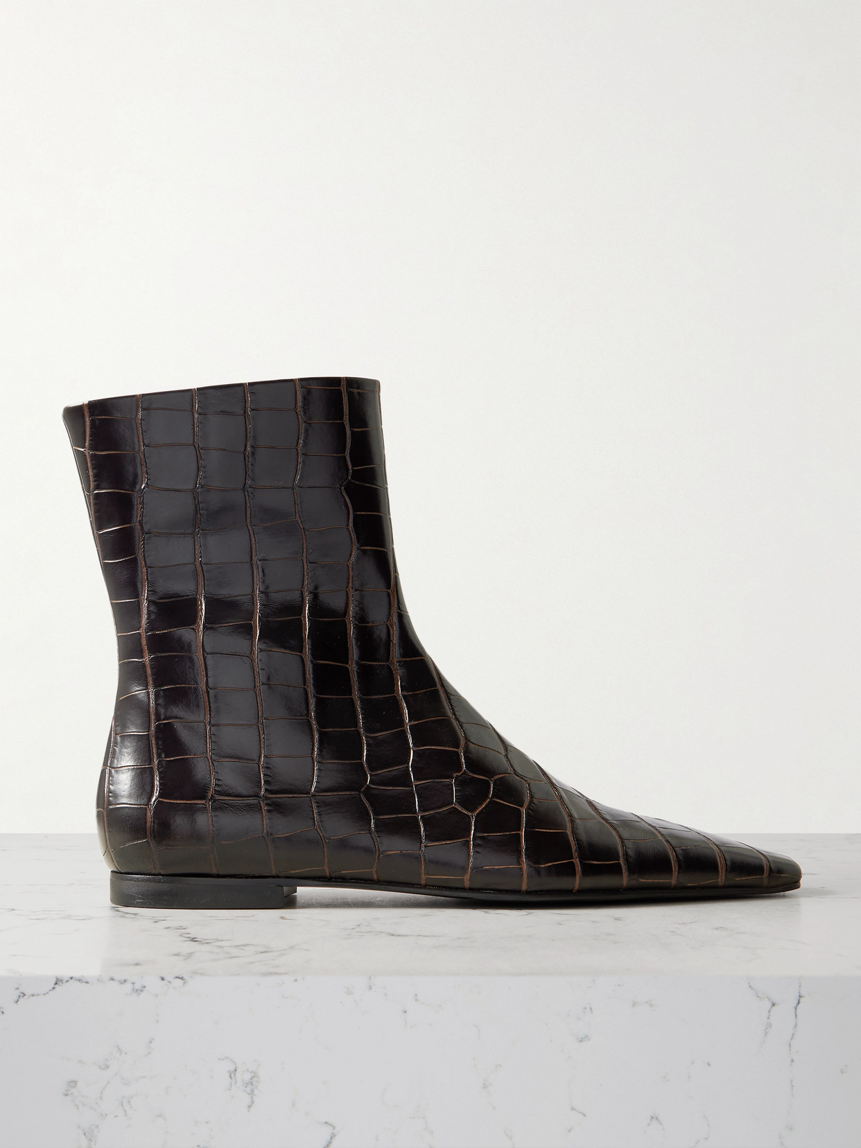 Totême Croc-effect Leather Chelsea Boots In Multi