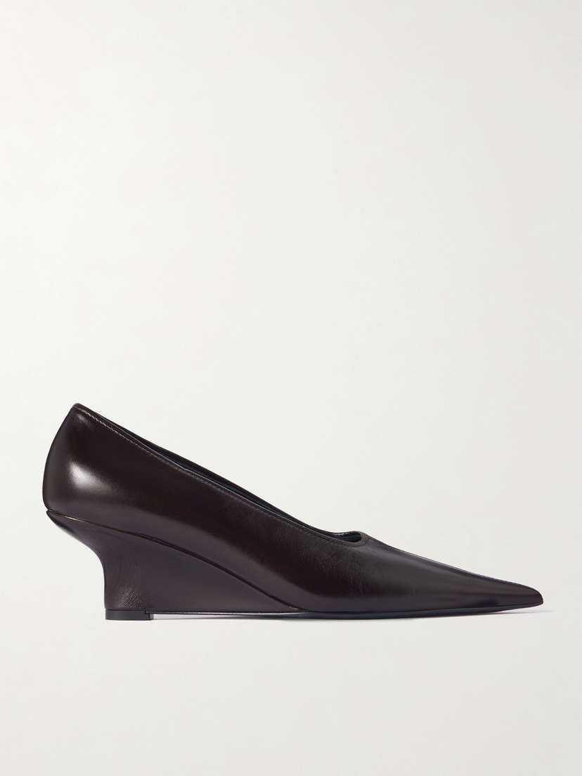 Toteme — Leather wedge pumps