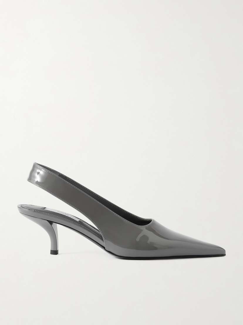 TOTEME Patent-leather Slingback Pumps