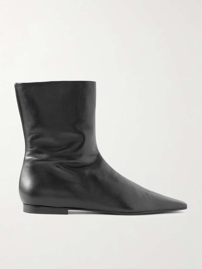 TOTEME Leather Ankle Boots