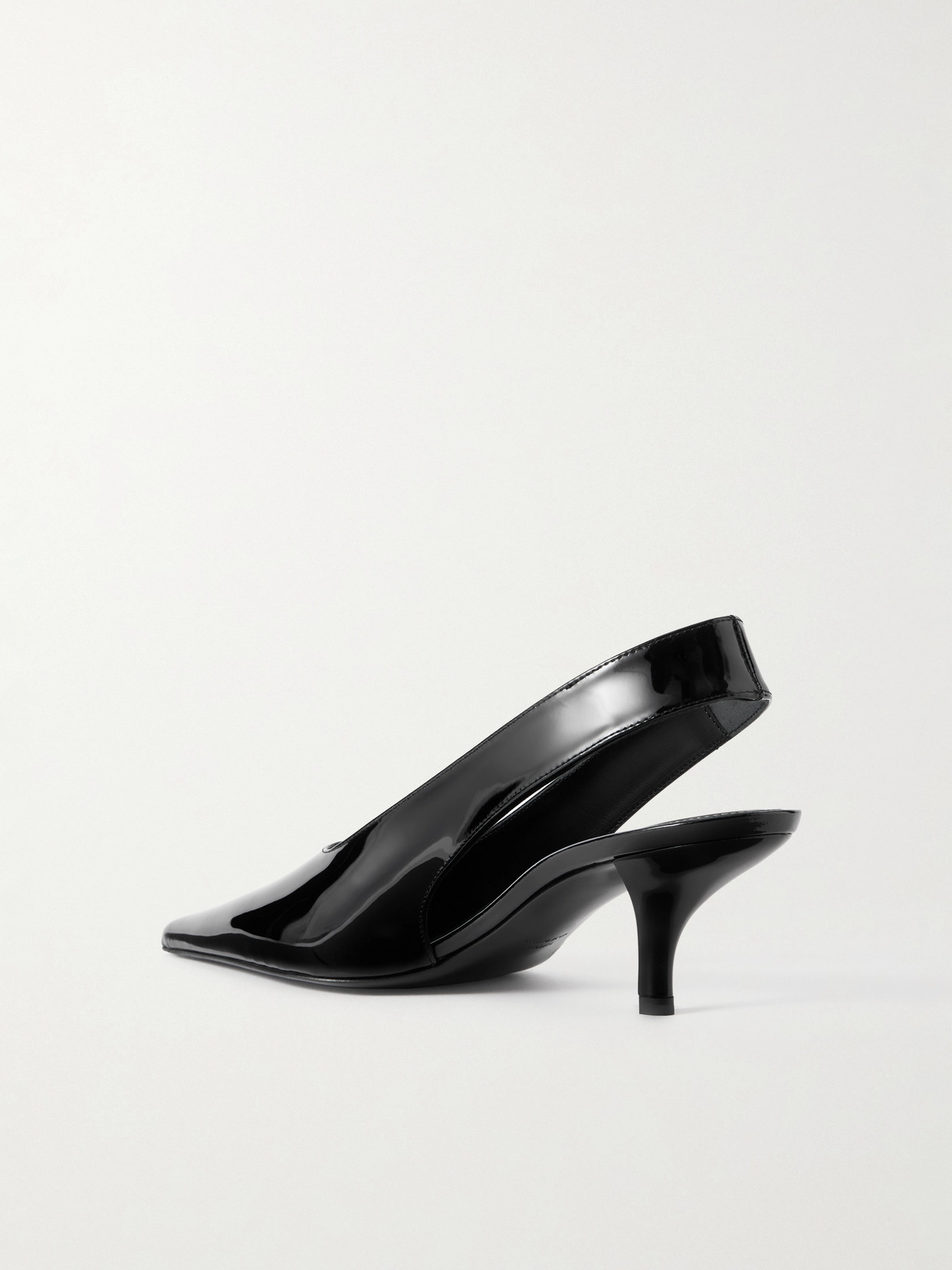 Totême Patent-leather Slingback Pumps In Black