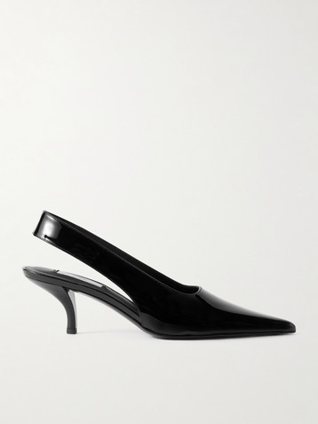 TOTEME Patent-leather slingback pumps