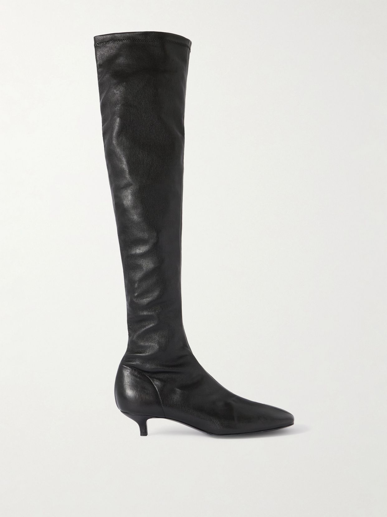 leather knee boots