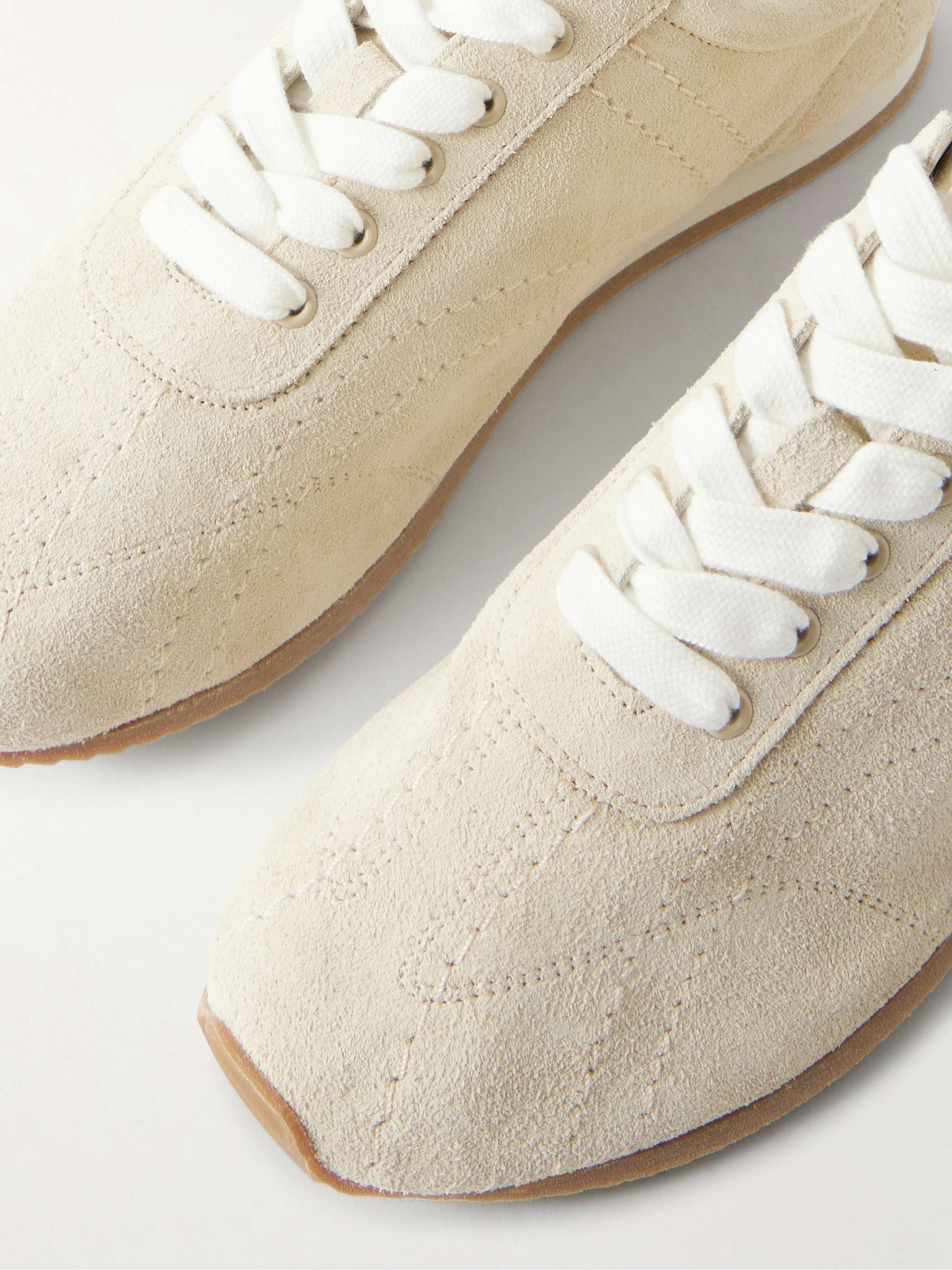 TOTEME Flex suede sneakers | NET-A-PORTER