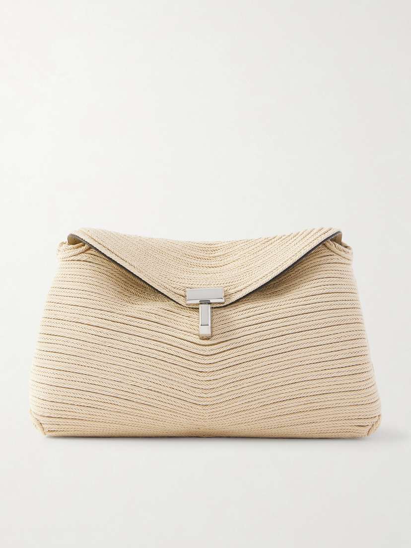 TOTEME T-lock Mini Woven Clutch