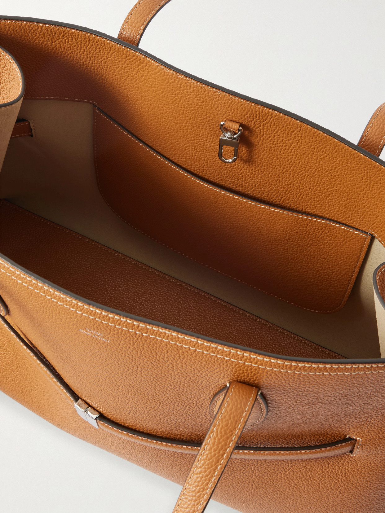 Lounge Large Textured-Leather Tote