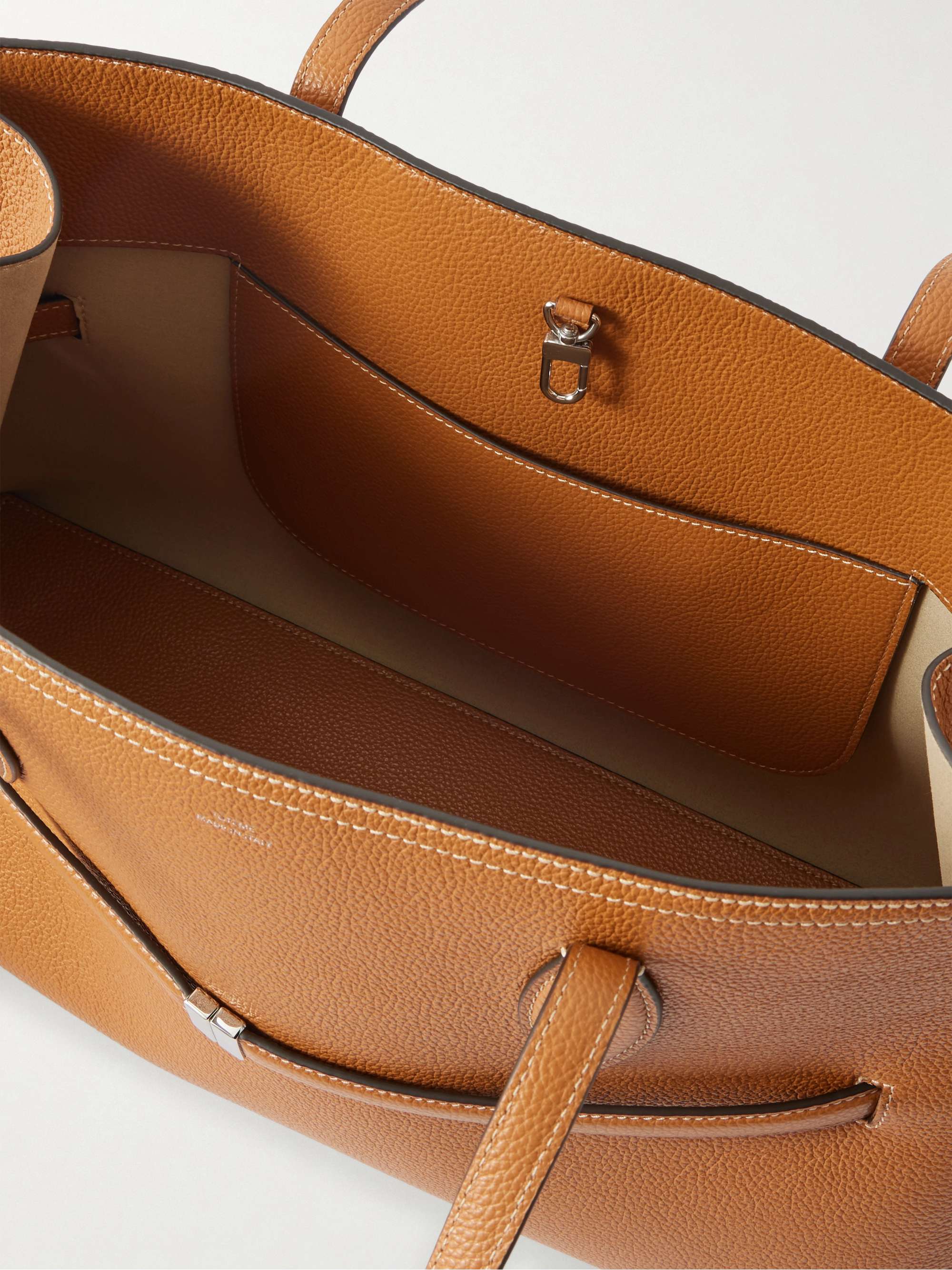 トーテムです TOTEME Lounge large textured-leather tote | NET-A-PORTER US