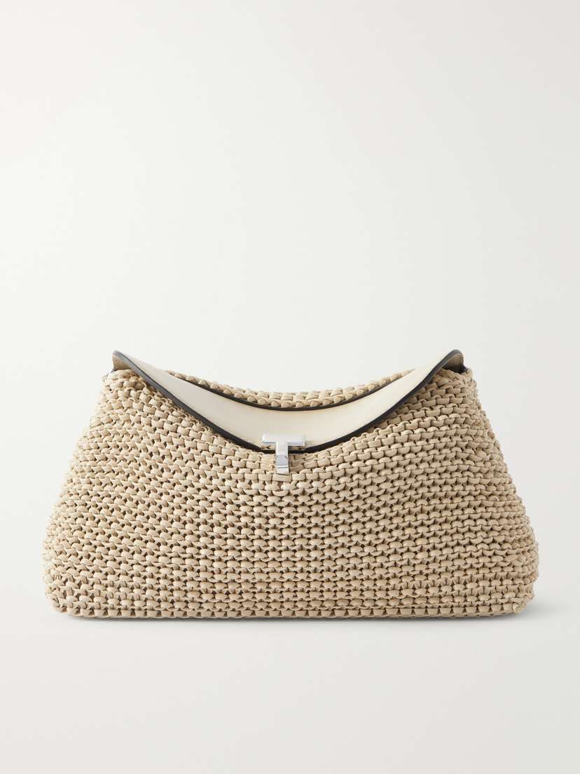 TOTEME T-lock Woven Leather Clutch | Thumbnail 7