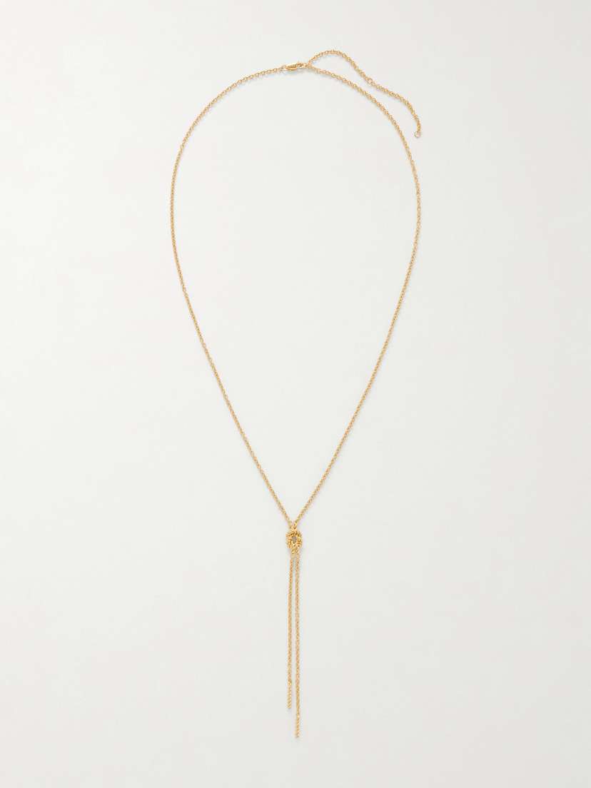 TOTEME Rope Lariat Gold-tone Necklace