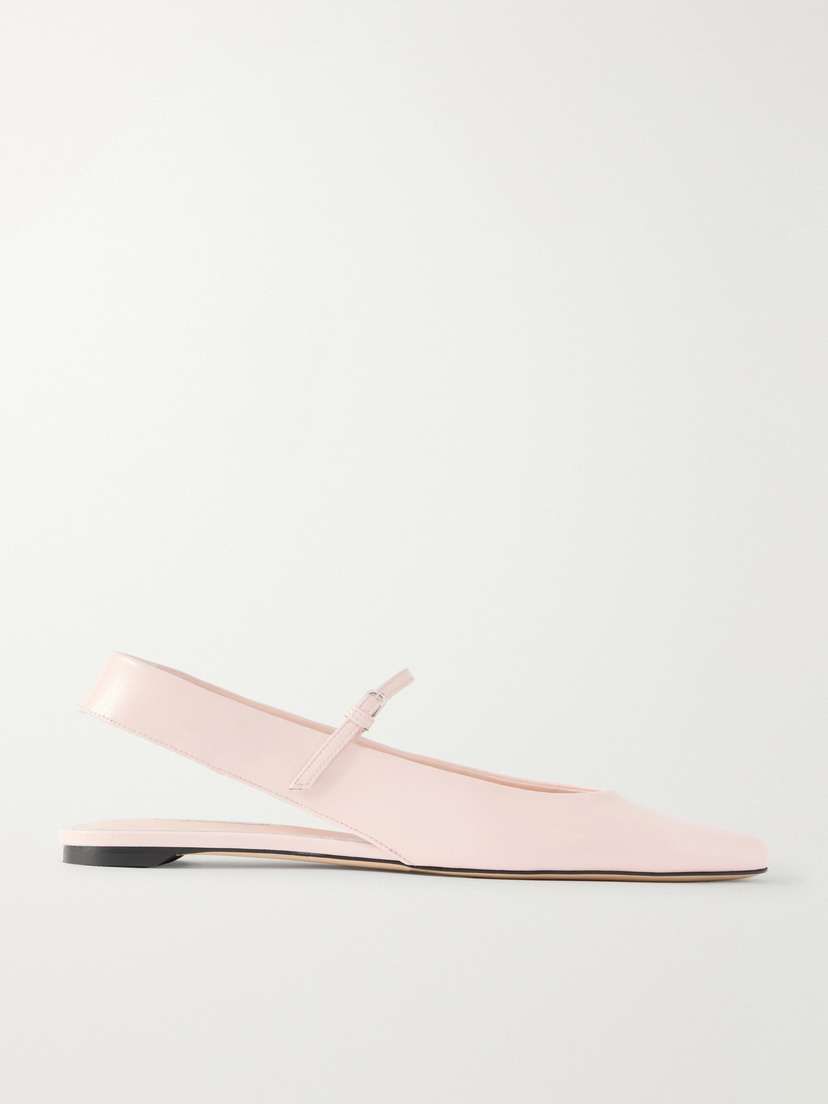 TOTEME Leather Mary Jane Slingback Ballet Flats