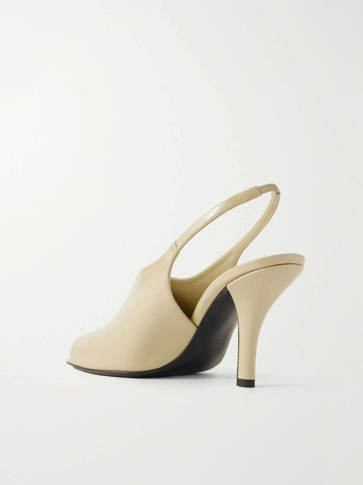 Glossed-Leather Sandals
