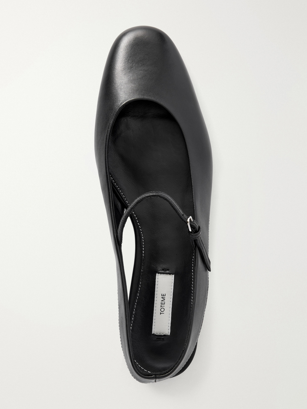Totême Nappa Leather Slingback Mary Jane Ballerina Flats In Multi