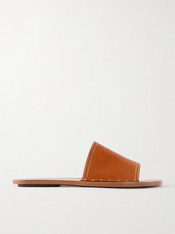 TOTEME Studded leather slides