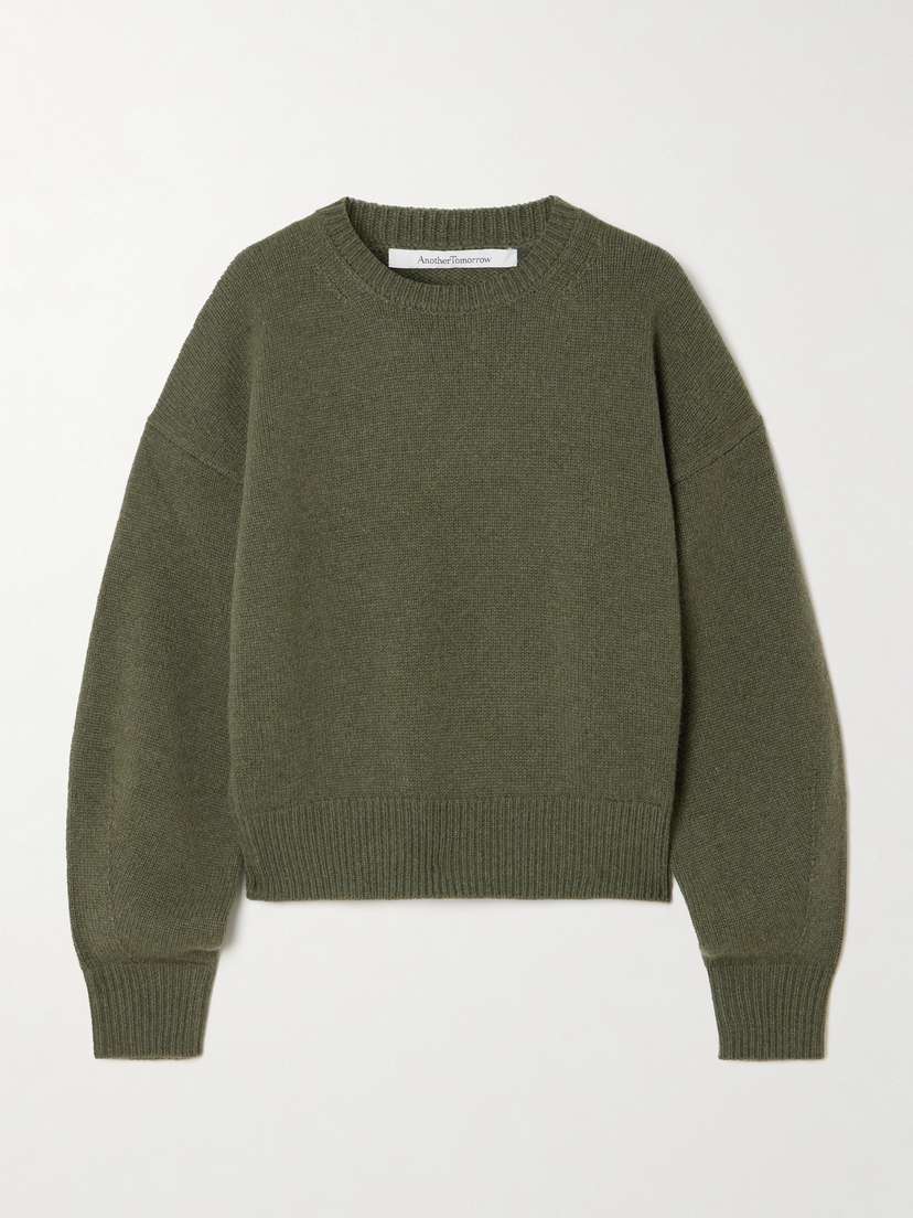 Another Tomorrow Recycled-cashmere And Wool-blend Sweater