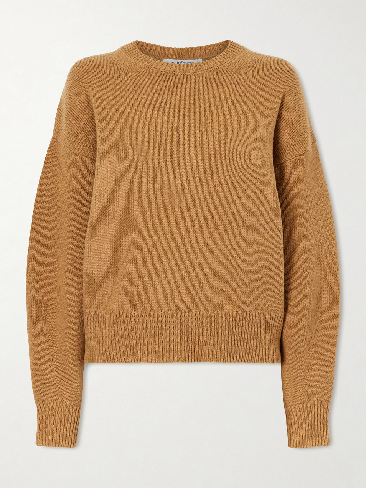 Another Tomorrow Recycled-cashmere And Wool-blend Sweater In Brown